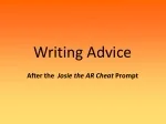 Writing Advice - slide 1