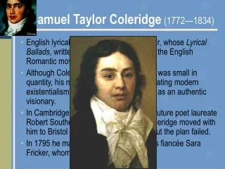 Samuel Taylor Coleridge (1772—1834)