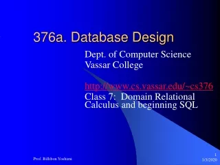 376a. Database Design