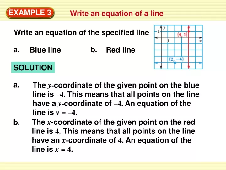 write an equation of the specified line