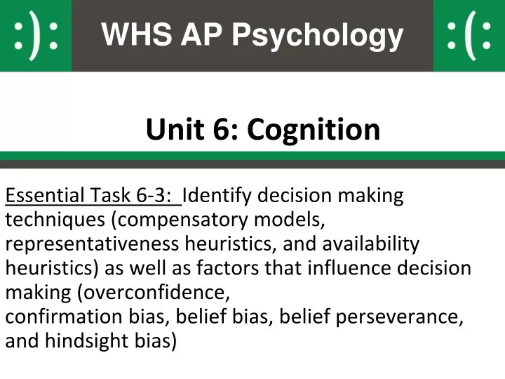 unit 6 cognition