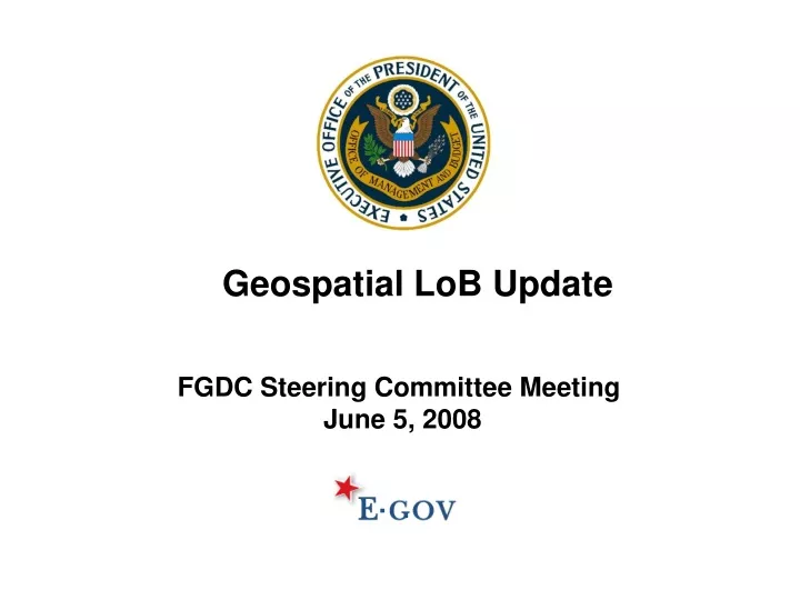 fgdc steering committee meeting june 5 2008