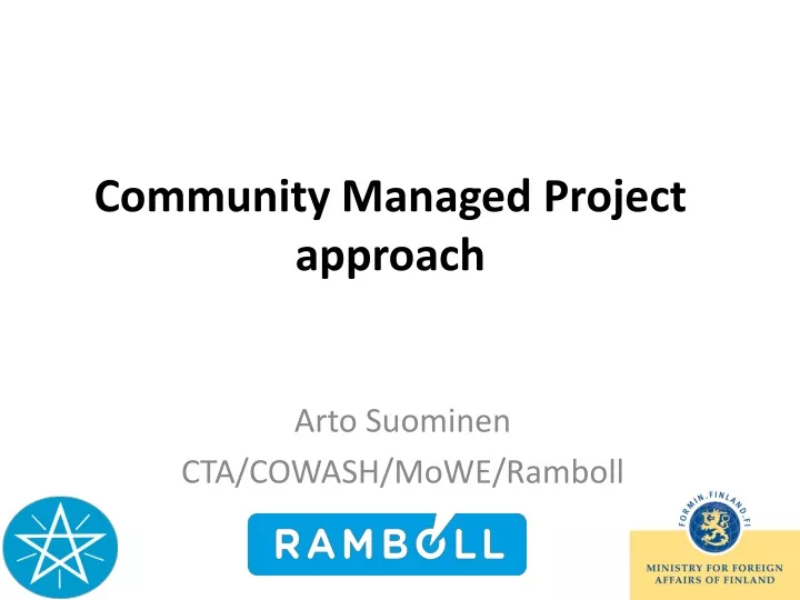 community managed project approach