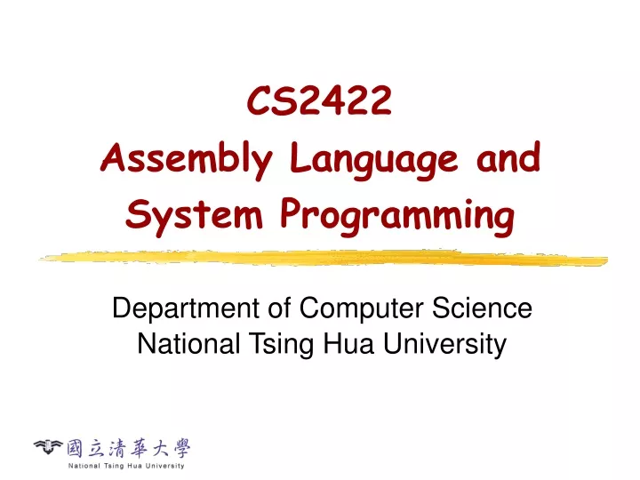 cs2422 assembly language and system programming