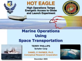 Marine Operations Using Space Transportation
