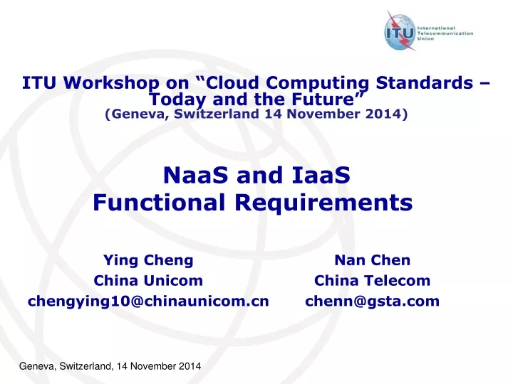 naas and iaas functional requirements