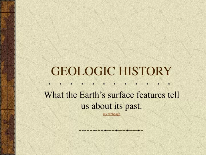 geologic history