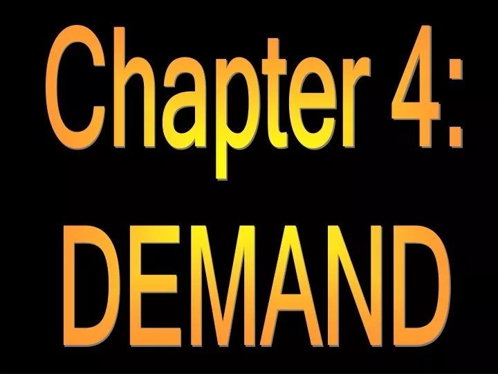 chapter 4 demand