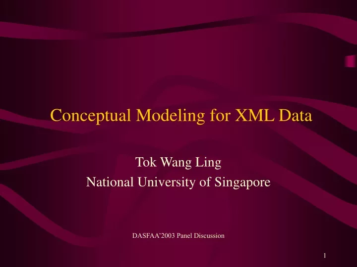 conceptual modeling for xml data