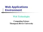 Web Applications Environment - slide 1
