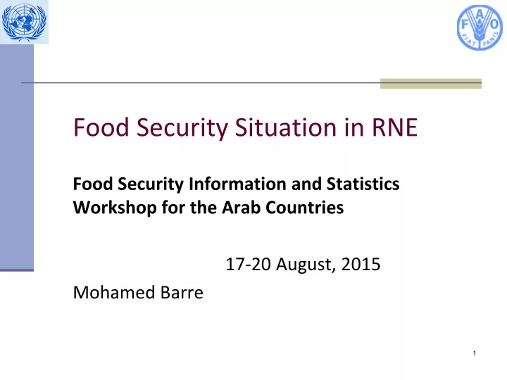 food security situation in rne