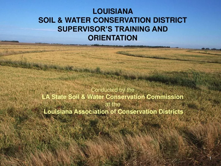 louisiana soil water conservation district