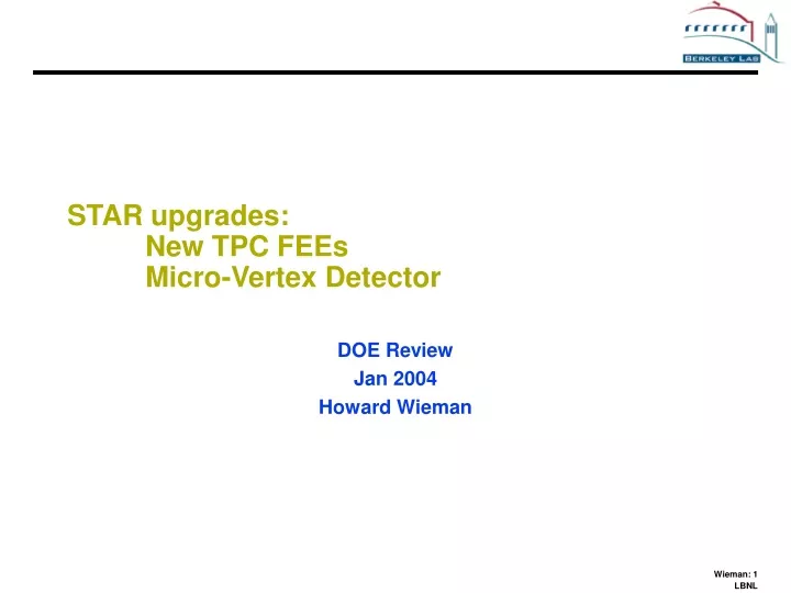 star upgrades new tpc fees micro vertex detector
