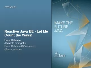 Reactive Java EE - Let Me Count the Ways!