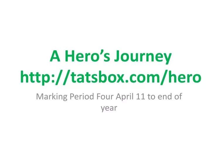 a hero s journey http tatsbox com hero