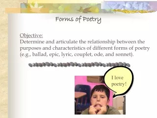 Forms of Poetry