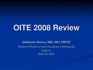 OITE 2008 Review