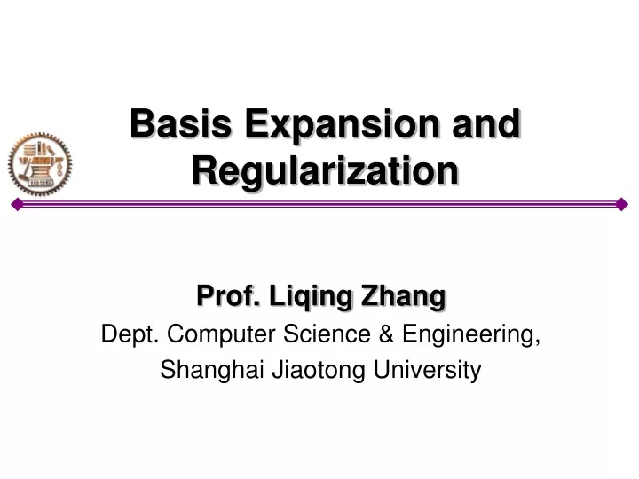 basis expansion and regularization