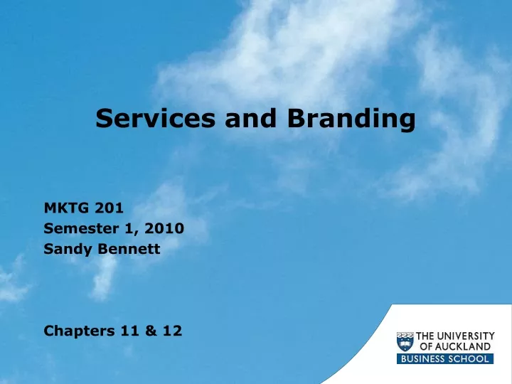 services and branding