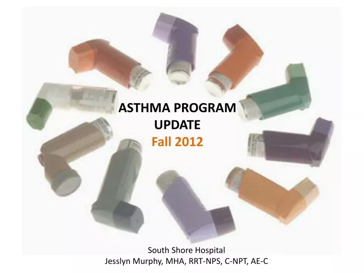 asthma program update fall 2012
