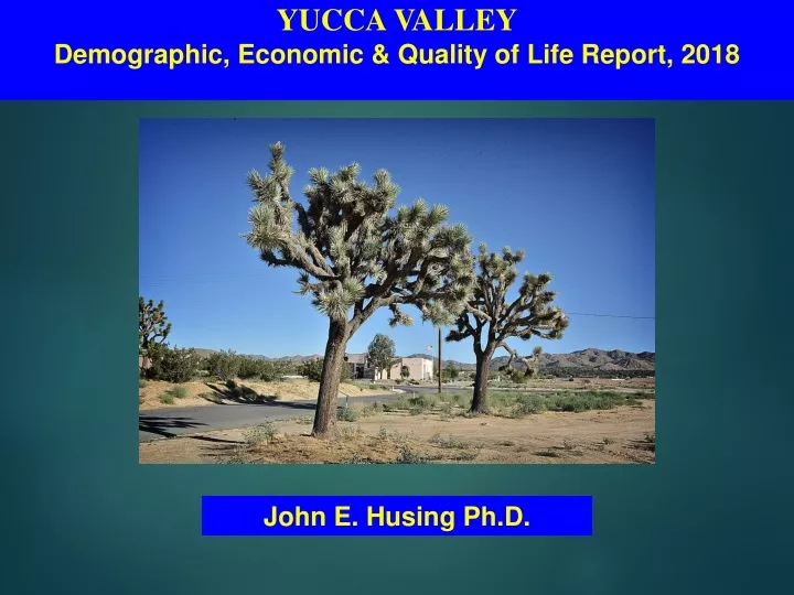 yucca valley demographic economic quality of life
