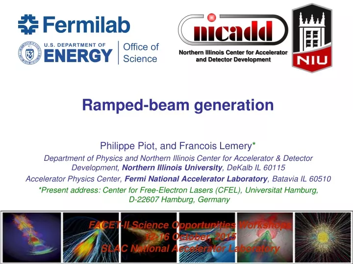 ramped beam generation