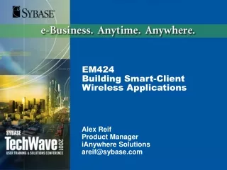 EM424  Building Smart-Client Wireless Applications