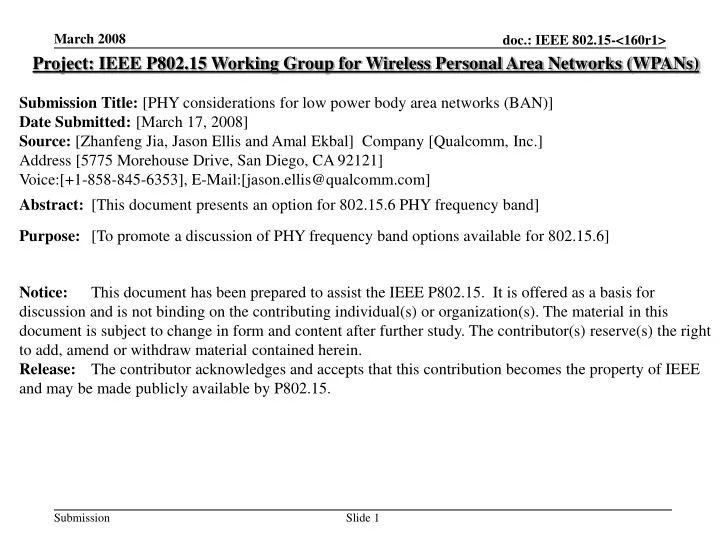 project ieee p802 15 working group for wireless