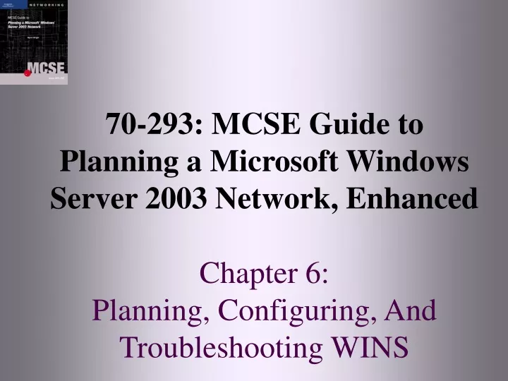 70 293 mcse guide to planning a microsoft windows
