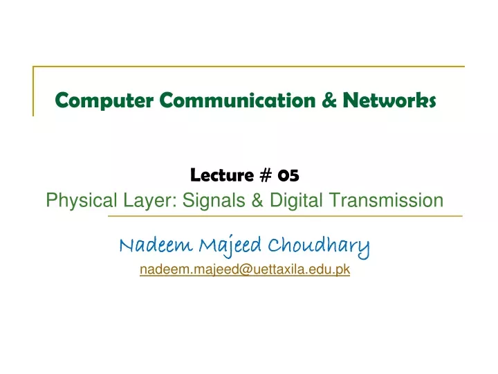 computer communication networks