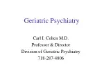 Geriatric Psychiatry - slide 1