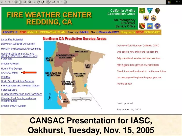 cansac presentation for iasc oakhurst tuesday