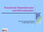 Functional Dependencies & Normalization Overview - slide 1