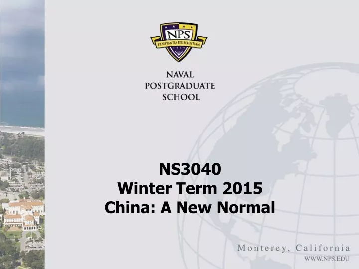 ns3040 winter term 2015 china a new normal