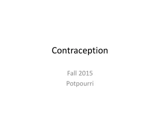 Contraception