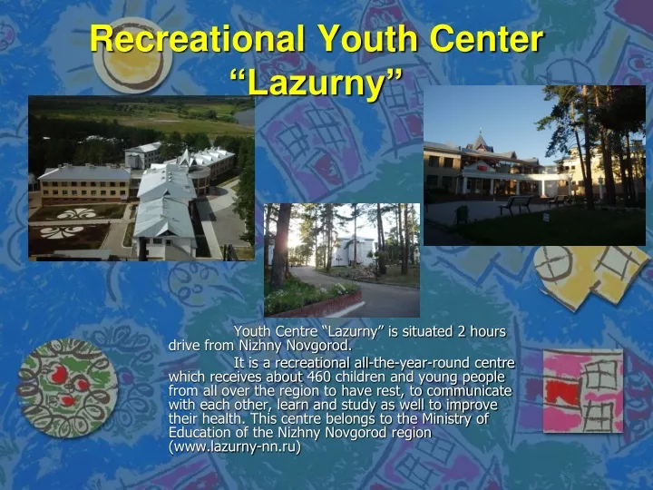 recreational youth center lazurny
