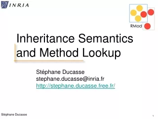 Inheritance Semantics and Method Lookup