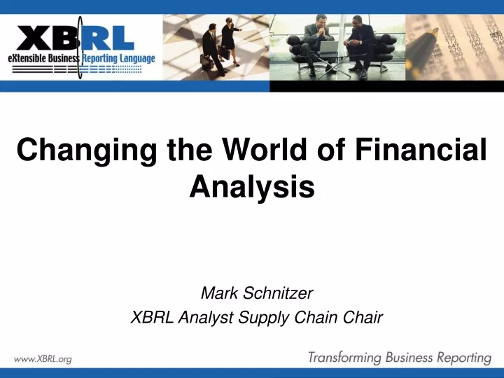 changing the world of financial analysis