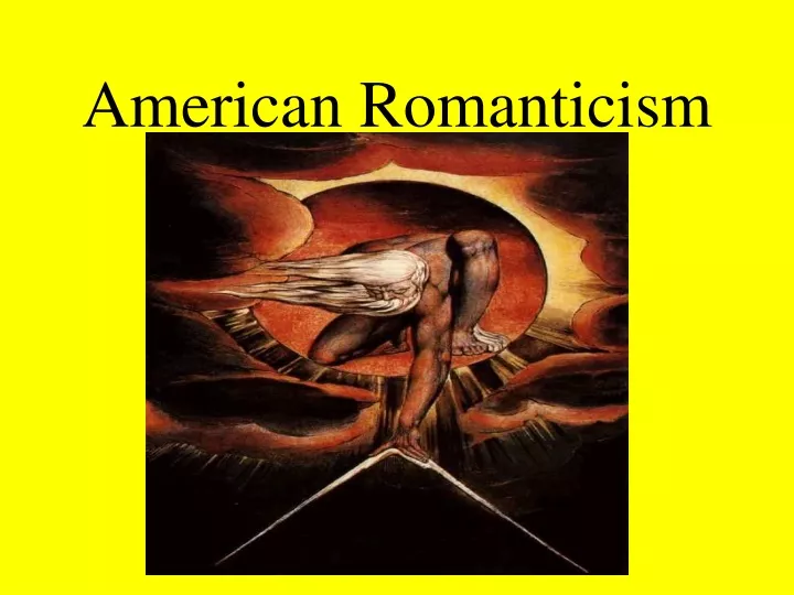 american romanticism