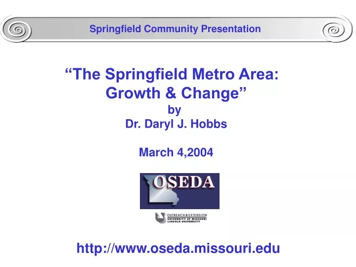 springfield community presentation