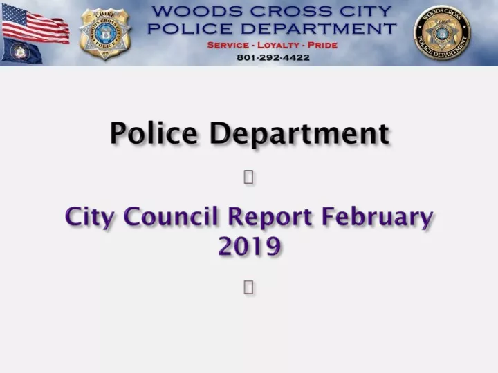 police department city council report february 2019