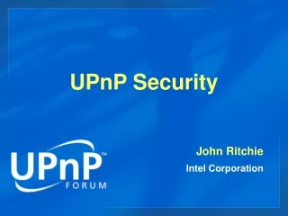 UPnP Security