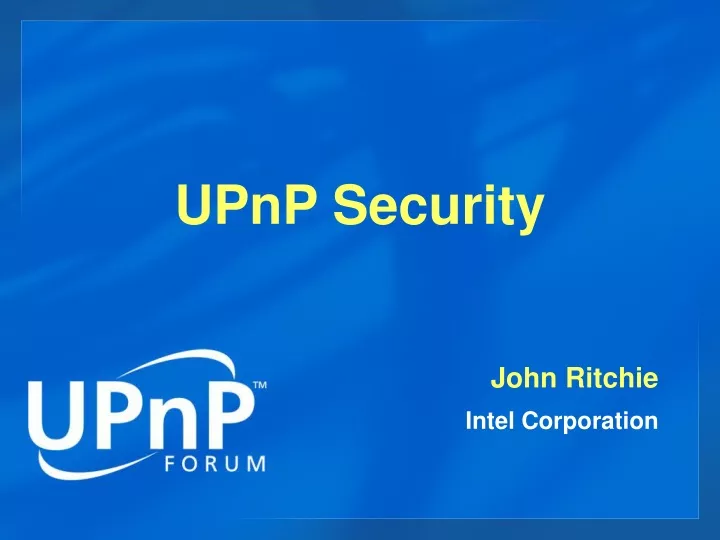 upnp security