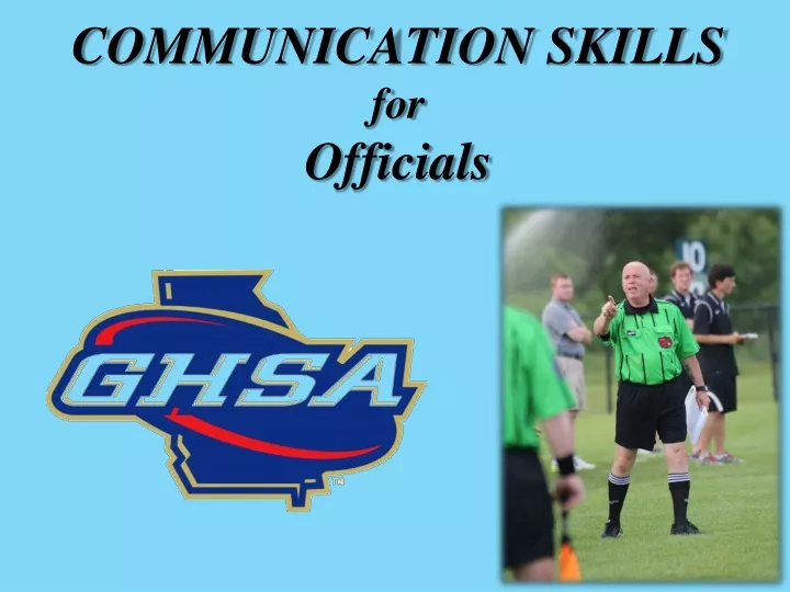 communication skills for officials