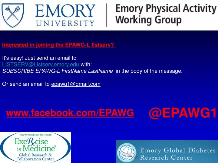 interested in joining the epawg l listserv