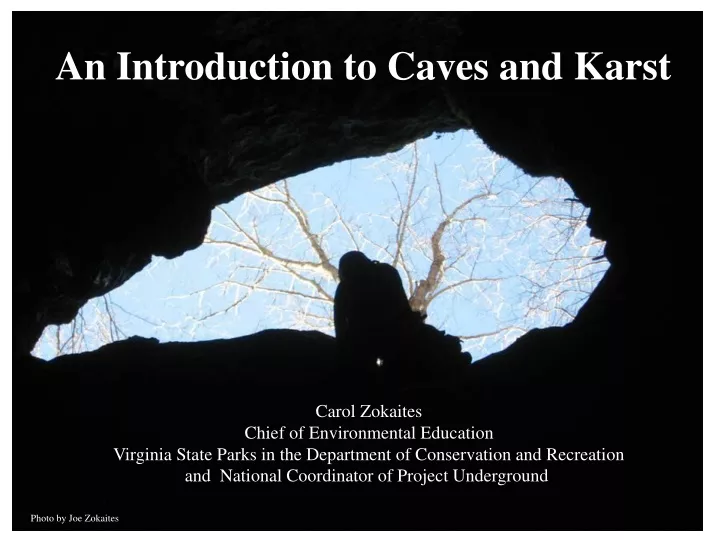 an introduction to caves and karst