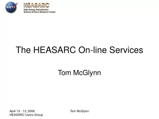 The HEASARC On-line Services