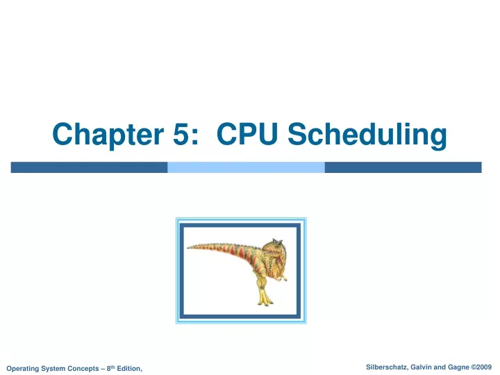 chapter 5 cpu scheduling