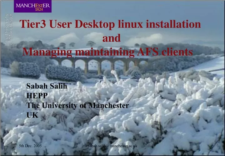 tier3 user desktop linux installation