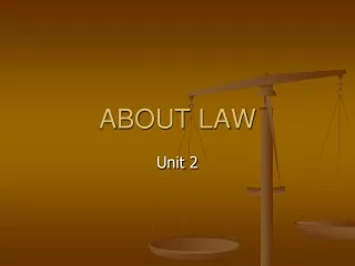 ABOUT LAW